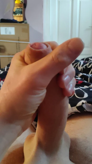 huge dick solo cumshot pov