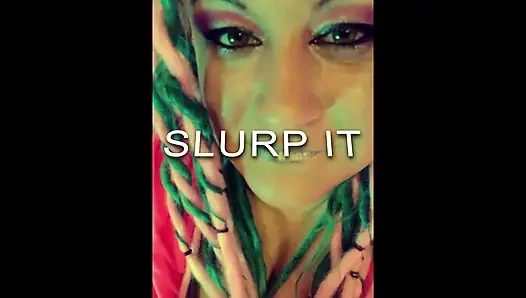Wank und Slurp mit der Göttin Lana CEI Looper für Dumb Dumb Heads