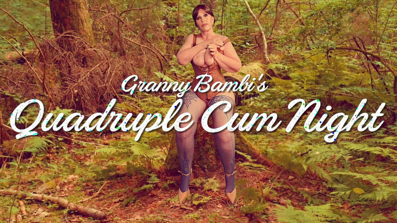 Noite de porra quádrupla da vovó Bambi