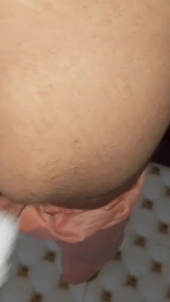 Emotional moment from "Step mother got in the mood after seeing her stepson's cock in the bathroom"