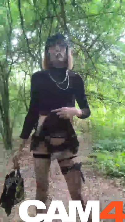 Offered to Caresses and Getting Pounded From Everywhere. Little Tease in the Forest.