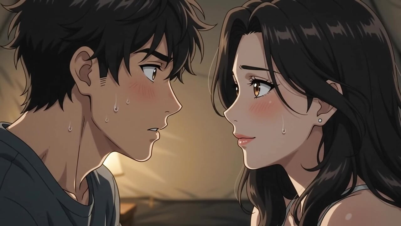 Too Close to Resist Forbidden Night in the Tent Hentai