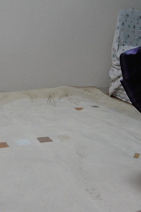 Girls Only Apartment in Japan, a Girl Cleaning Room with Natural Tits Spill Out Tank Top, Wedgie Thong Show From Miniskirt