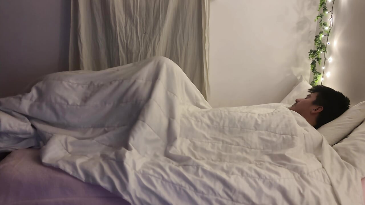 My Stepsister Crawled Under the Covers and Gave Me a Sloppy Blowjob. Deep POV