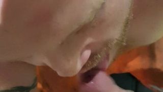 Another sucks my cock and gets a facial