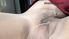 Amateur milf munichgold gets it in nylons hairy pussy with long labia do I need to pee?