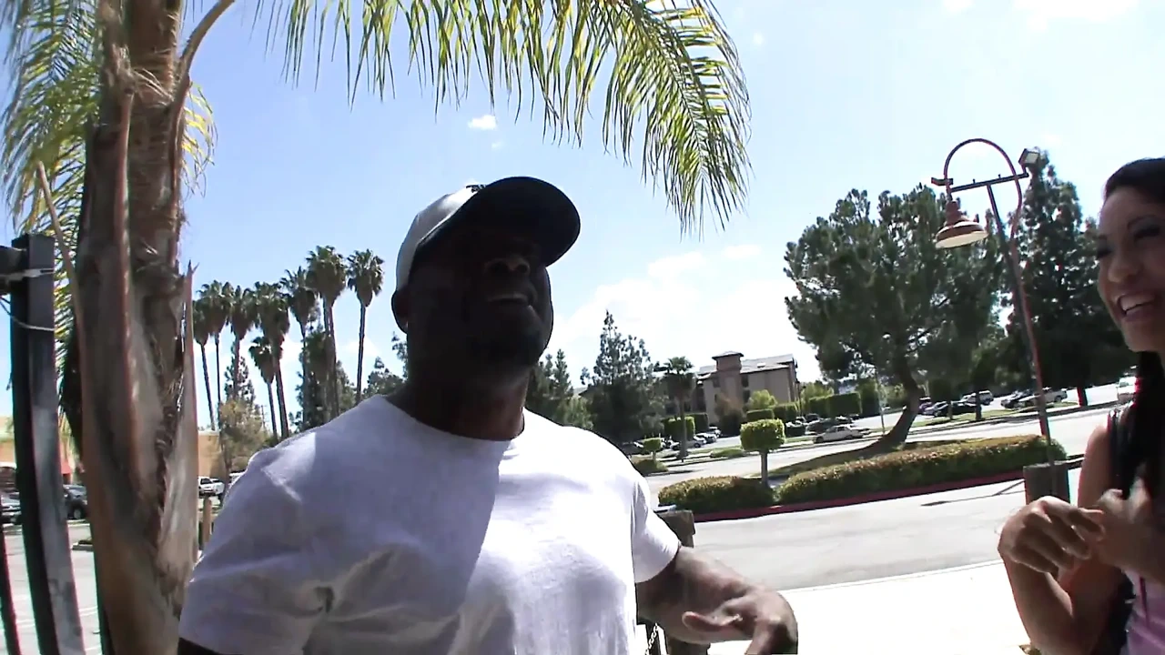 Hot ebony babe gets picked up and then pounded by a BBC