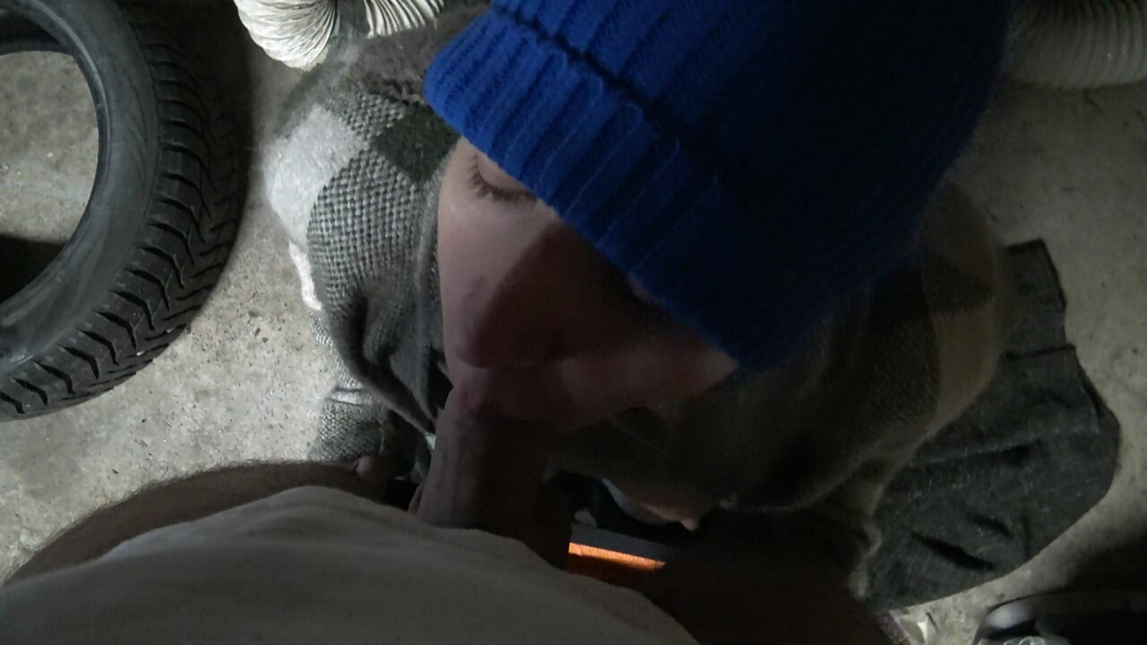 French Cuckold Wife Lets Stranger Cum In Her Mouth