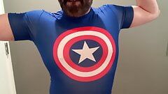 Captain America Under Armour spandex flex