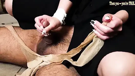 Elegant Lady Type, Yandere Vibes. Stocking Handjob Play, Slow and Wicked!