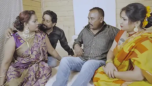 TWO STEP BROTHERS SWAPPING THEIR WIFES REGULARLY FOR ENJOYING HARDCORE GROUP SEX