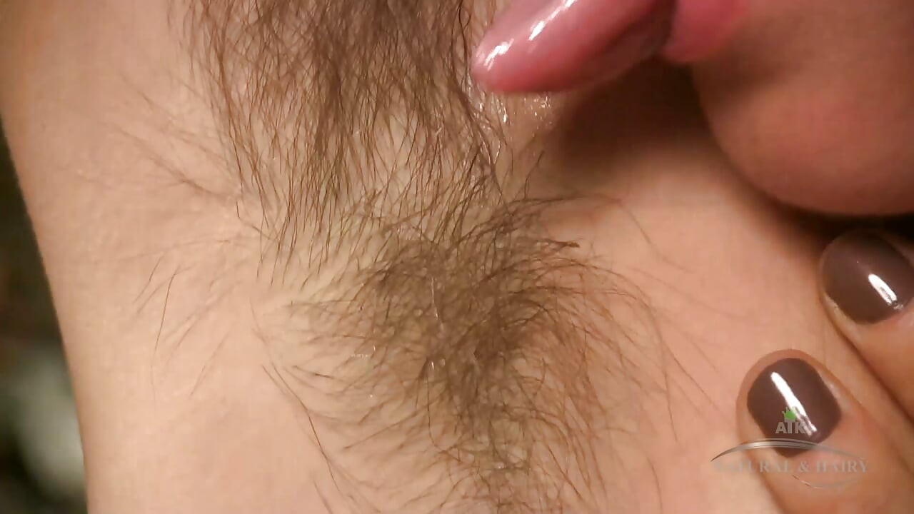 Katie Zucchini Fuzzy Everywhere Plays with Thick Bush and Licks Hairy Armpits Panties