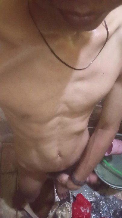 naked on public bathroom