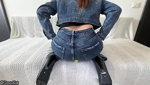 Tiny Man Gets Destroyed by Giantess Face Farts