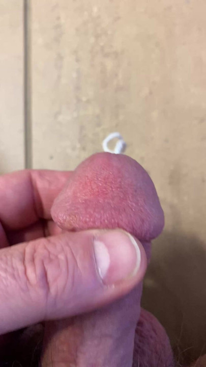 Tampon completely inside and rubbing it out.
