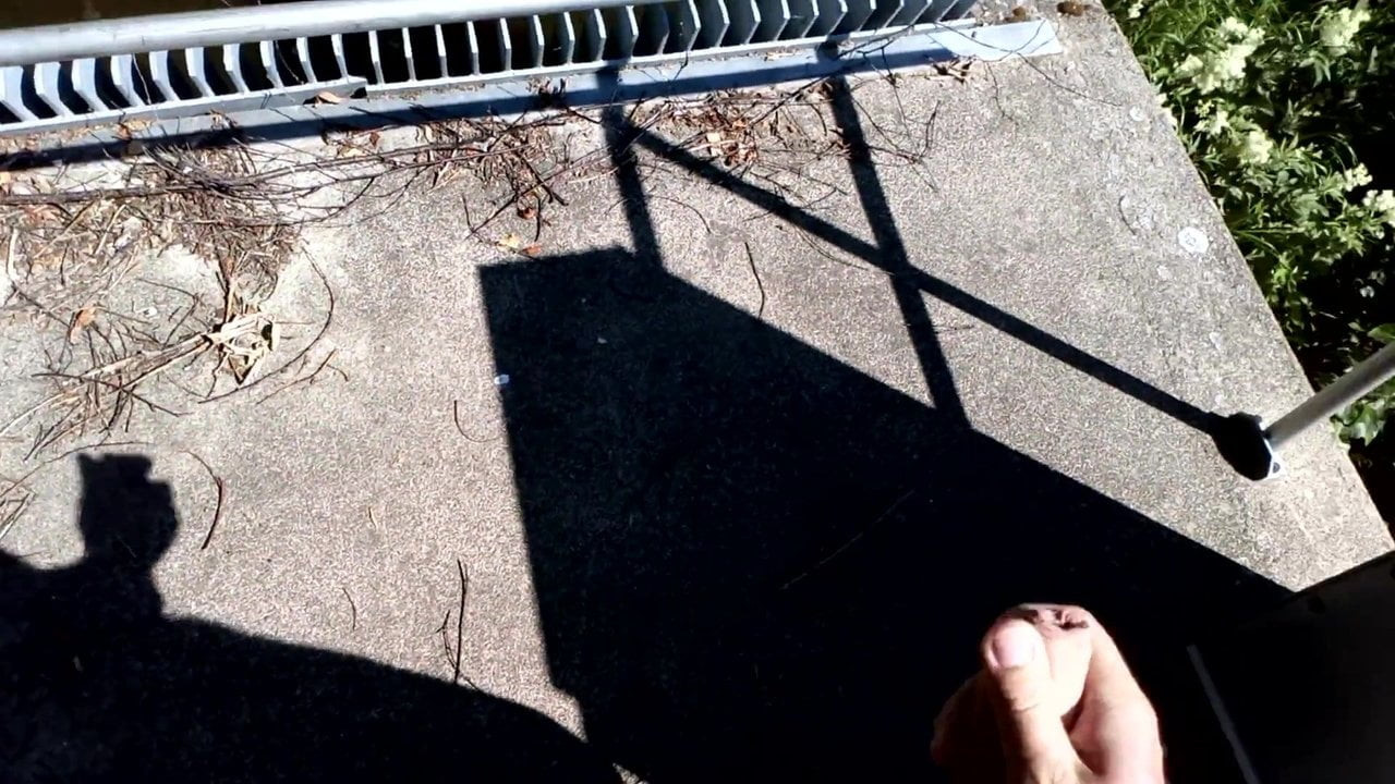 Cumshot outdoors