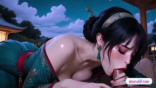 Kimono sex with those big tits is so hot - AI