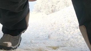 Pee on the snow