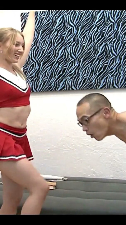 Small tits Cheerleader started with Hitachi Masturbation | Clip 1