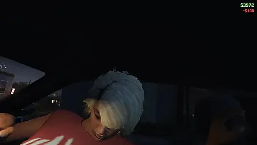 Sexy with whore at night