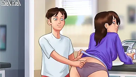 Deep throat cum in mouth-her first wild blowjob