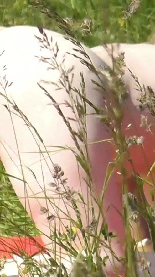 Milf sexy woman sunbathing naked on river bank. Naked in public. Wild beach Nudist. Ass. Pussy. Blonde. Doggystyle. Outside. POV | Clip 1