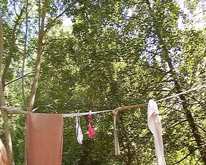 Cum Eating French MILF Pounded in Outdoor Threesome