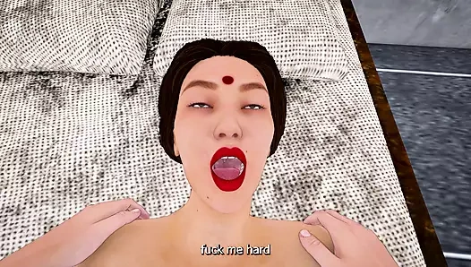 Desi Indian aunty fucked when friend is not at home (Hindi sex)