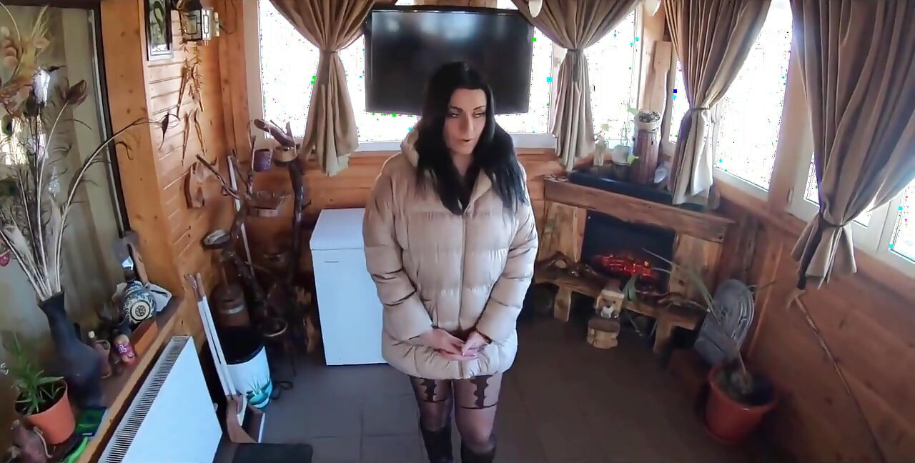 Milfycalla Fucked in Ripped Pantyhose & Downjacket by Her Boss Office Cheating Fetish