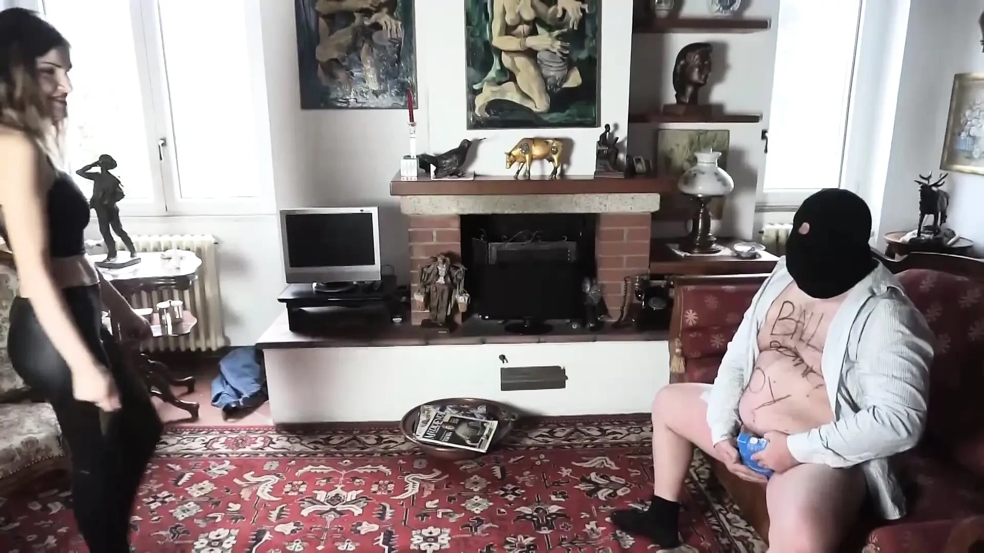 Ballbusting slave!!!