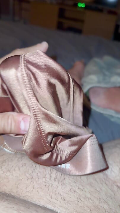 Brown Satin Panties