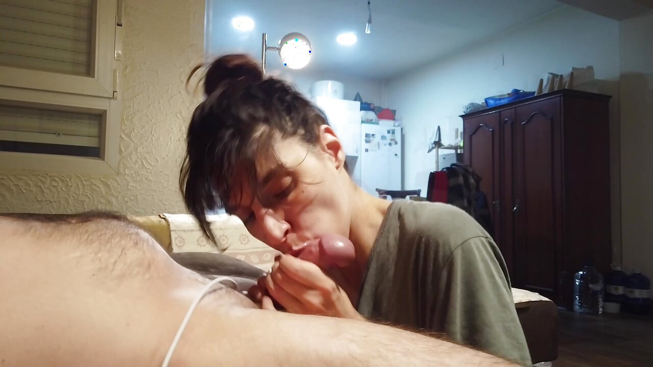 Trabalho de língua e leite estourando pau