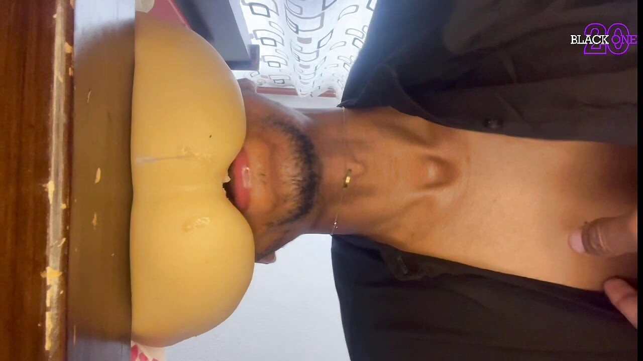 Daddy Fucks His Fleshlight with His Big Cock and a Lot of Saliva Until He Cums