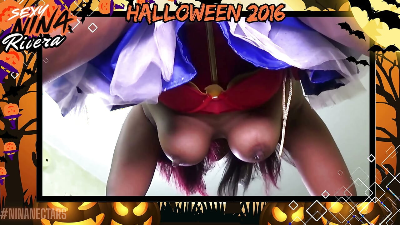 Cum see me het Super Nasty for Halloween - Sexy Nina Rivera