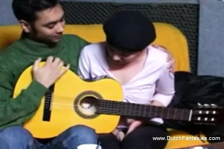 Small Tits Dutchie Wears Hat During Sex with a cumshot
