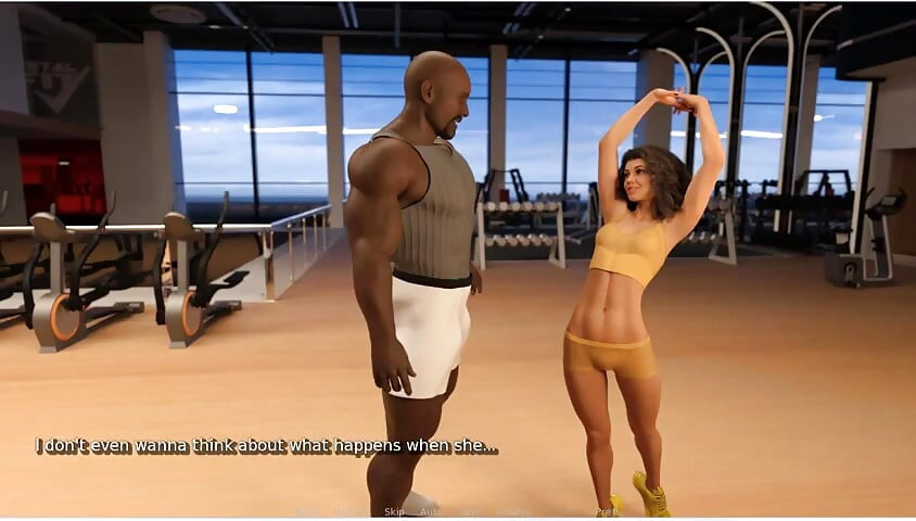 My Hotwife - Gameplay - Roleplay - Nudist Beach,gym Visit