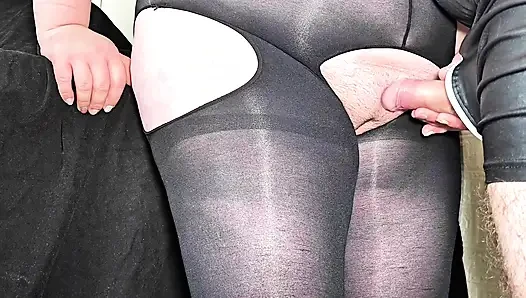 Fucking a Girl with a Angled Virgin Pick, and Cum in Her (cum on Nylon)