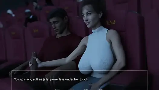 MILF stiefmutters handjob im dark Movie Theater - Shadows of Deceit - E08 special