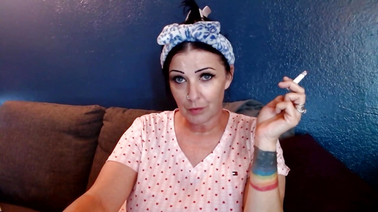 Lovely Woman Smoking with You