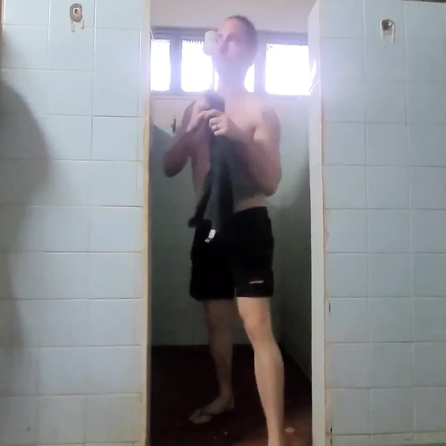I Am Hot Fun Showering My Foreskin at Country Club