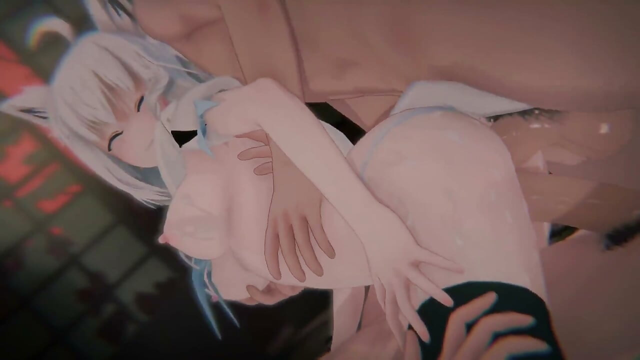 vtuber Shirakami Fubuki Friendzone Destruída (Raposa Amarrada & POV Sanduíche DP) (4k60fps)