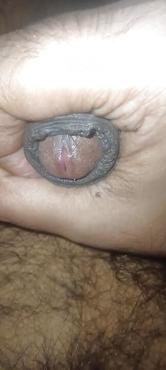 indian boy jerking his big cock close up