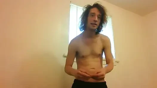 Topless Transgirl Taking Hormone Replacement Pills; Almost a Year on Hrt