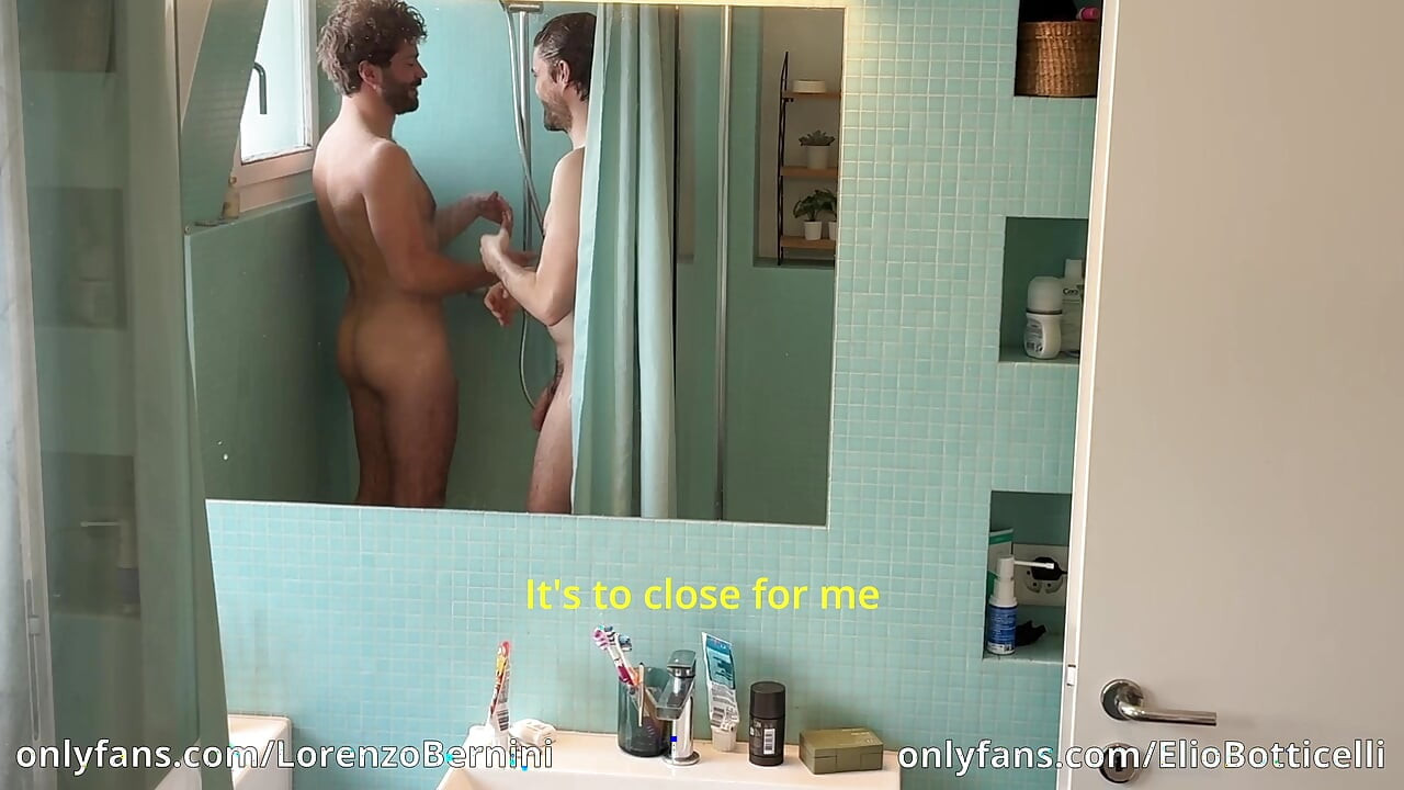 Straight friend seduced in shower