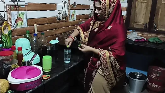 Old man affair with daughter-in -law, when his son was not at home, cum in mouth