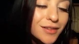 Slutty babe fucks her wet pussy in bed part 1