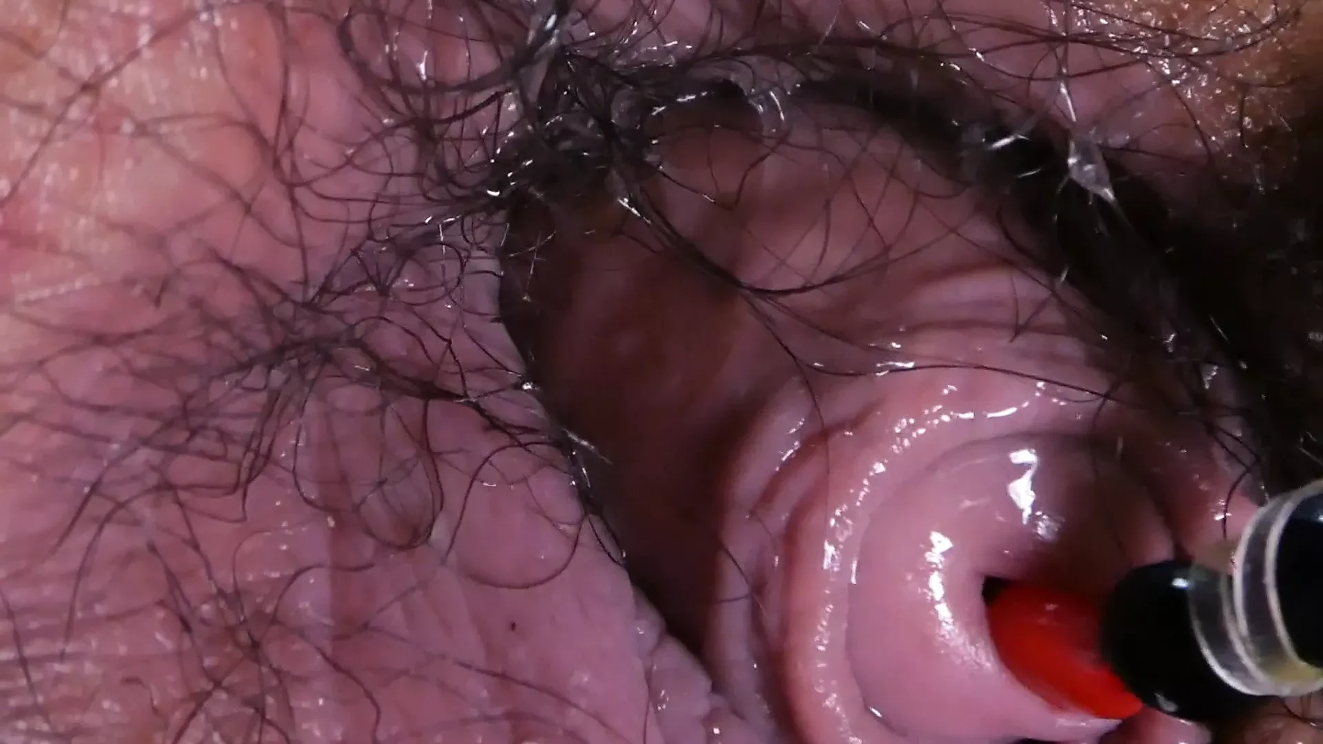 Fat Japanese gay Shino urethera pussy masturbation close up
