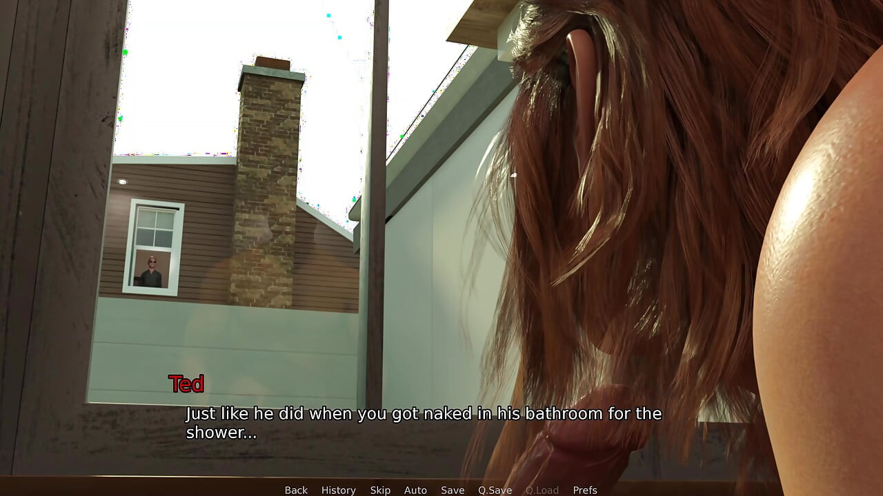 New Neighborhood V0.9 - Part 2b: Violet Starts Practicing Threesomes with Ted Using a Big Dildo