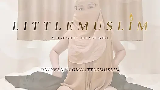 POV: Hijabi Girl Sensual Black Abaya Tease.