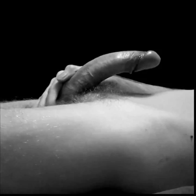 Masturbation with precum and orgasm